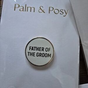 Father of the Groom enamel lapel pin
